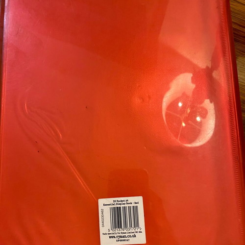 Plastic display books used, pack of 13, with 20 transparent pockets A4