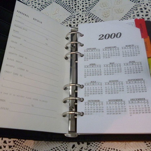 Organizer 2000 2001 2002 2003 new