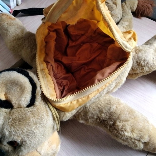 Vintage Simba Plush Backpack and Simba Head Coin Purse like new