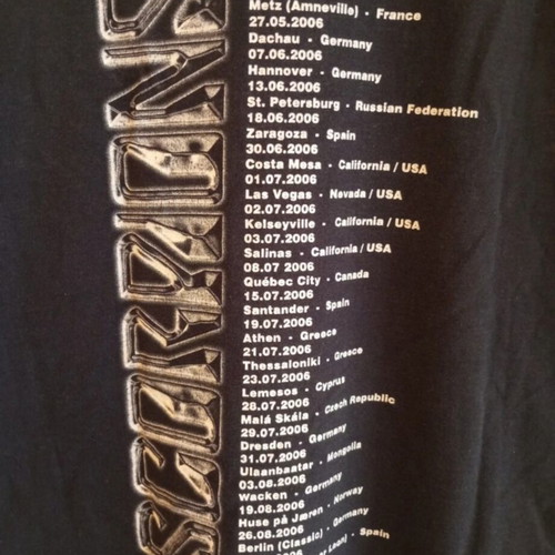Scorpions Unbreakable T-shirt used, size XL, black