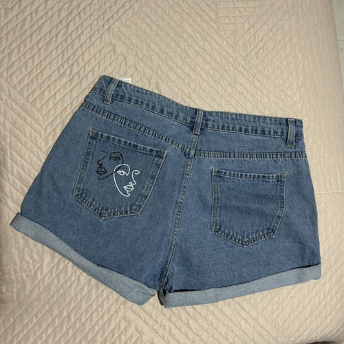 Shein blue shorts size large new