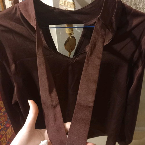 Paranoia satin blouse like new, size S, damask color
