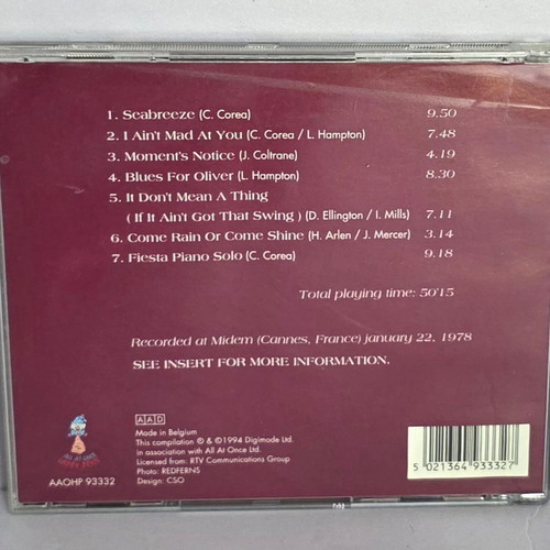 Chick Corea & Friends Featuring Lionel Hampton Come Rain Or Come Shine CD like new