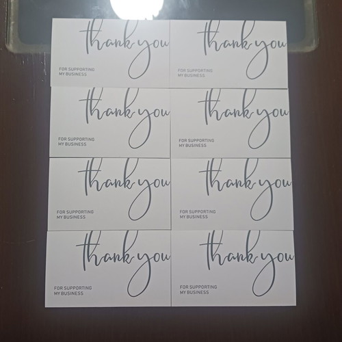Thank you cards, set of 8