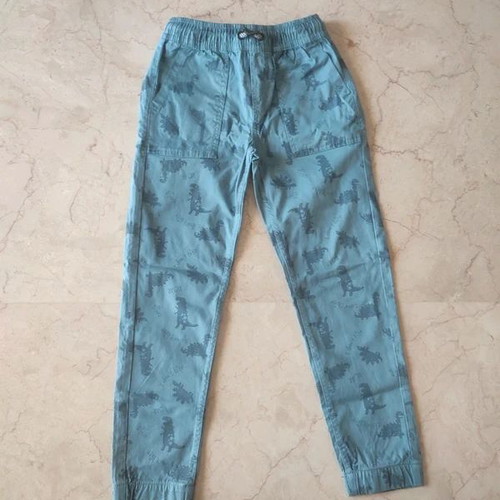 Jogger pants with dinosaurs size 10Y 140 cm like new, blue