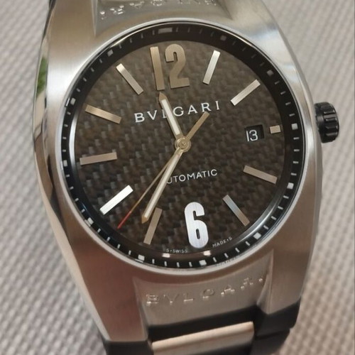 Bvlgari Ergon Automatic men's watch restored, black and silver