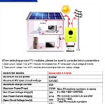 ΣΕ ΠΡΟΣΦΟΡΑ NEO ΜΟΝΤΕΛΟ EASUN POWER 5600W SMX-II-5,6KW Solar Inverter PV Input 500Vdc 80A MPPT Solar Charger 48V 230V Pure Sine Wave Hybrid Inverter + WIFI
