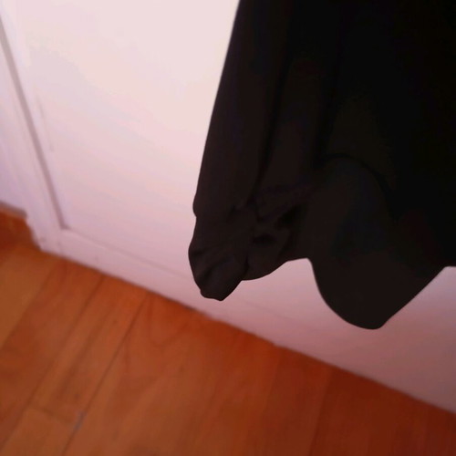 Black elastic off-shoulder blouse like new, size M