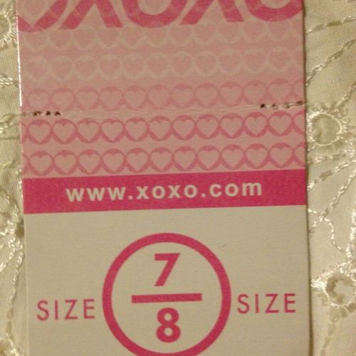 XOXO White Embroidered Pants 100% Cotton Size 7/8 New
