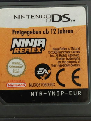 Ninja Reflex Nintendo DS μεταχειρισμένο, σκετό δισκάκι