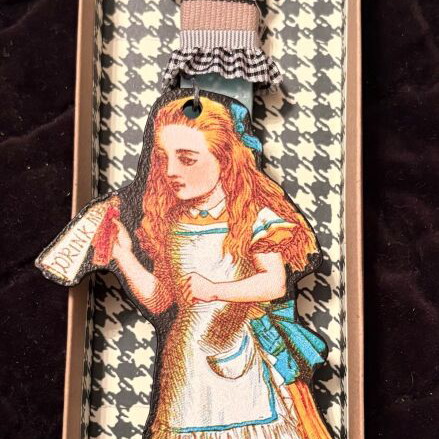 Easter candles with wooden decorations Alice in Wonderland new