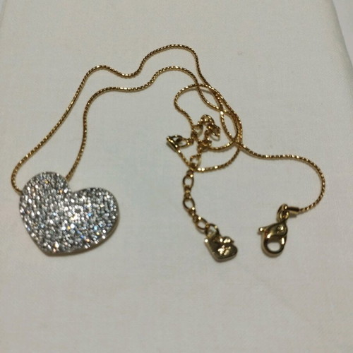 Swarovski necklace new gold-colored