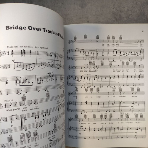 Simon and Garfunkel's Greatest Hits sheet music used, original vintage 1980