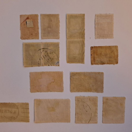 Stamps used 1927-1928, 14 sealed