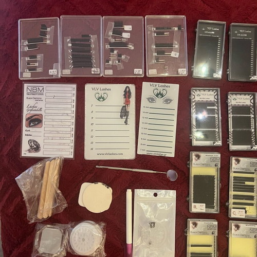 Eyelash extension materials like new with accessories