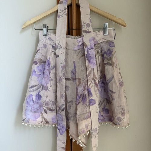 Zini shirt and shorts set like new, beige and multicolor