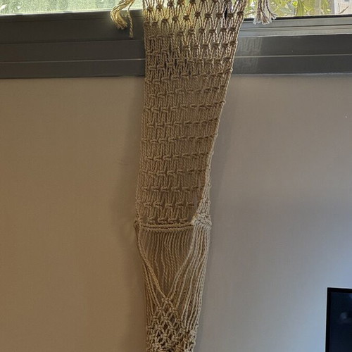 Macrame wall hanging large 130 cm length natural rope