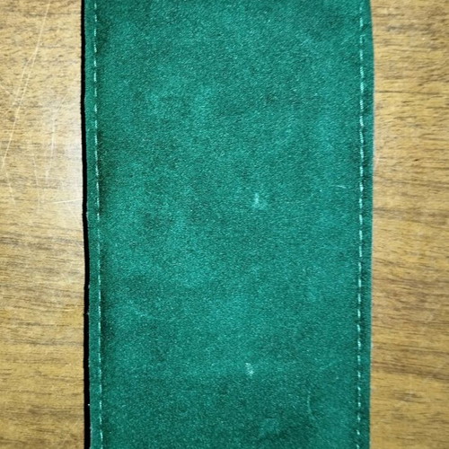 Rolex watch case like new, green velvet with gold logo