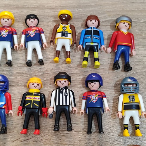 Playmobil male figures used, all together