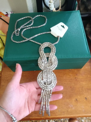 Long new rhinestone necklace