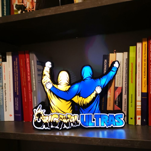 AEK x Marseille Ultras LED Lightbox 3D printed fan decor