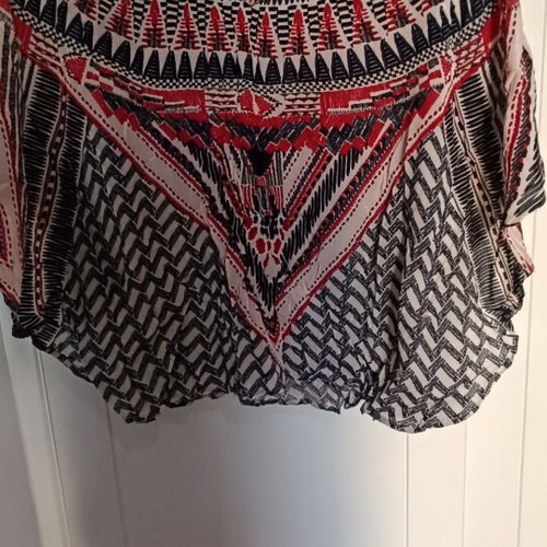 Kaftan beach shirt medium size with batwing sleeves and rhinestones like new