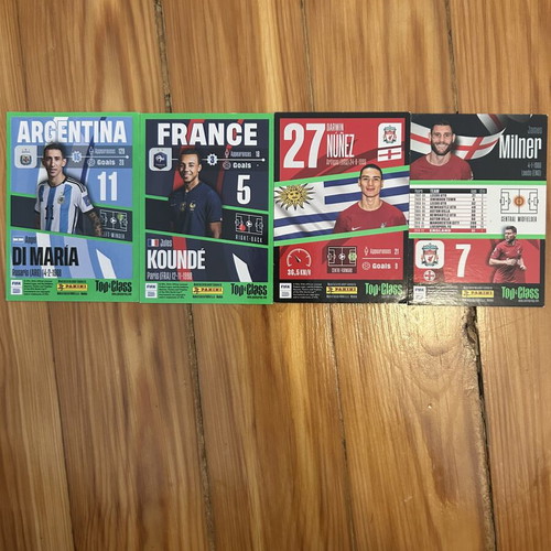 Panini Top Class 2023 football cards like new, set of 12