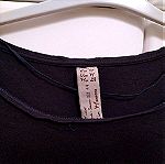  Zara medium ασσυμετρη μπλουζα γκρι σκούρο