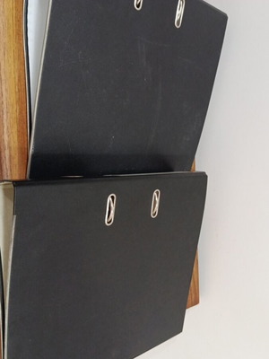 Black folders used, set of two