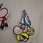 Asterix and Obelix pins, colorful