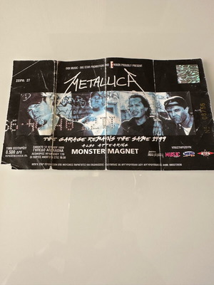 Metallica collectible ticket 1999 like new