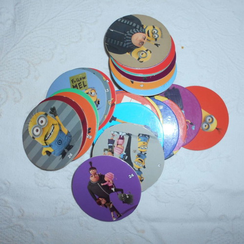 Minion tags 102 single used, caps from 2015 and 2017