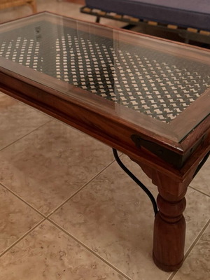Indian solid wood coffee table slightly used