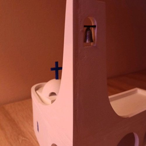 Church of Saint Nicholas of Samos like new, porcelain miniature