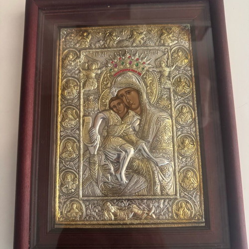 Icon Axion Esti with Certificate of Authenticity, like new, 28x22 cm