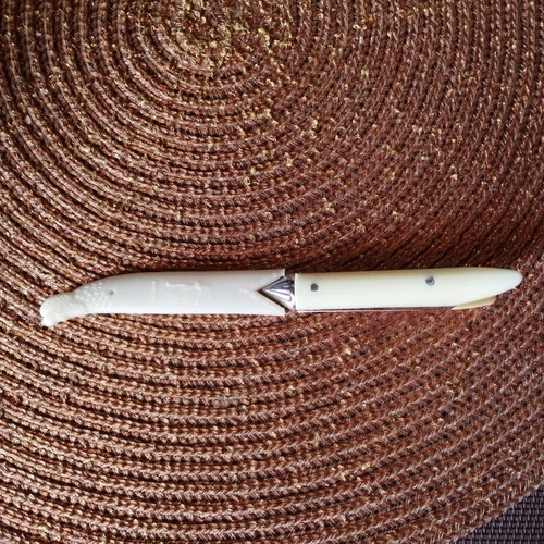 Decorative Cretan knife used with mantinada and sheath