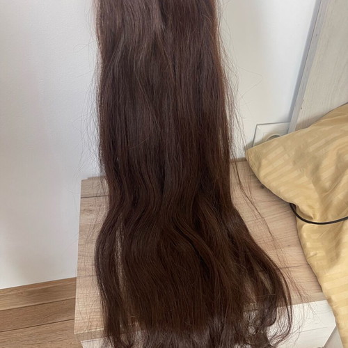 Natural hair wefts like new, 70 cm, 150 grams