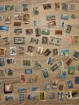 Retro Greek and Foreign Stamp Collection, like new, 1960s-1980s