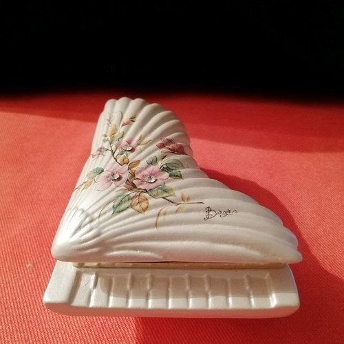 Porcelain jewelry box vintage like new, Italian piano shape