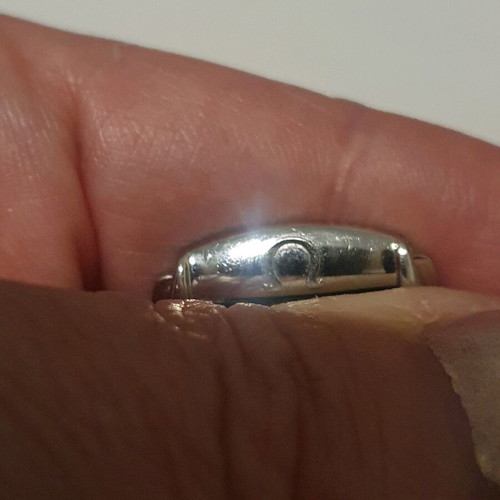 Omega clasp and black strap for women's watch used, authentic