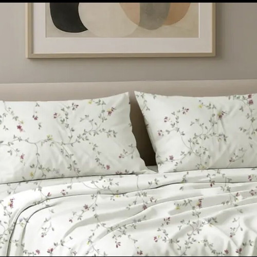 Set of 2 Pillowcases 50x70 100% Cotton Printed New
