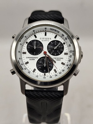 Citizen Chronograph Alarm ανδρικό ρολόι σαν καινούργιο με Panda καντράν