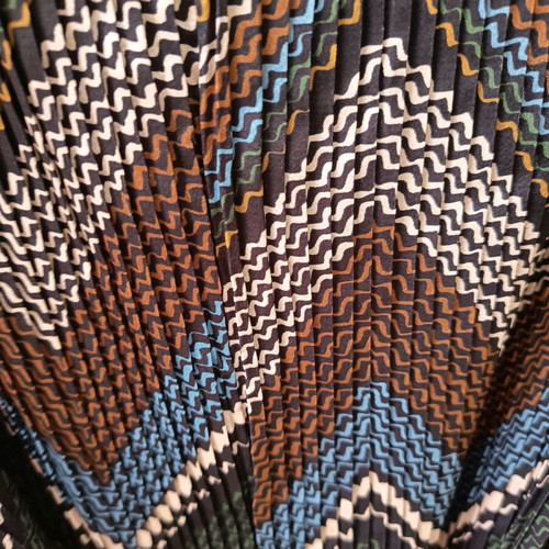 Simbolo pleated dress one size like new with belt and 3/4 sleeves