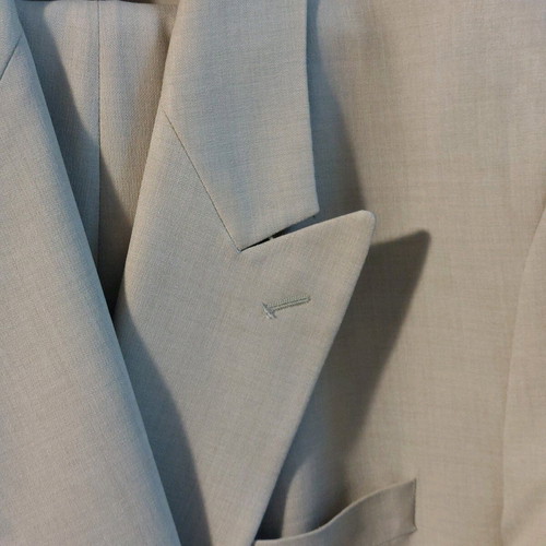 Men's suit No56 light beige like new, wide fit