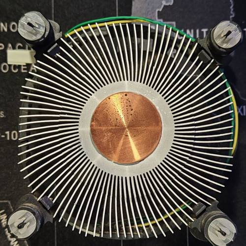 Intel aluminum cooler with copper core used for socket 115x