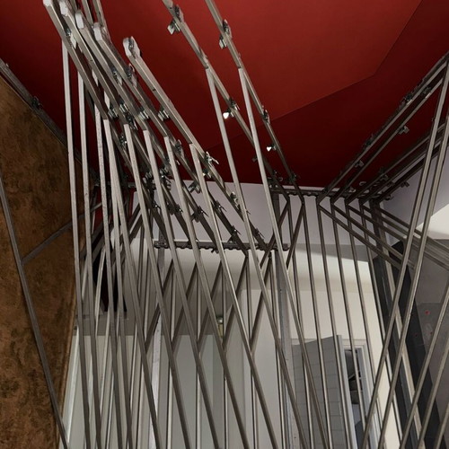 Metal Carpet Rack used, professional heavy-duty for display and storage