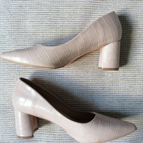 Just Me pumps size 38 beige heel height 6.5 cm like new