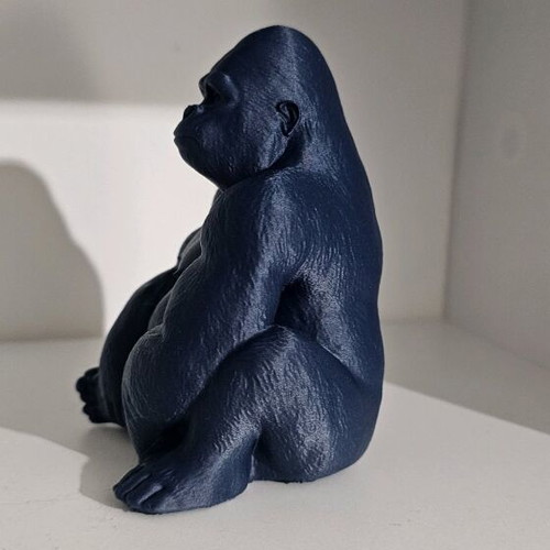 Gorilla sculpture new, modern, 3D printed decor accent