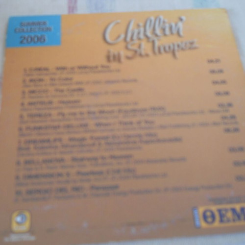 Chillin' In St. Tropez CD compilation used, electronic