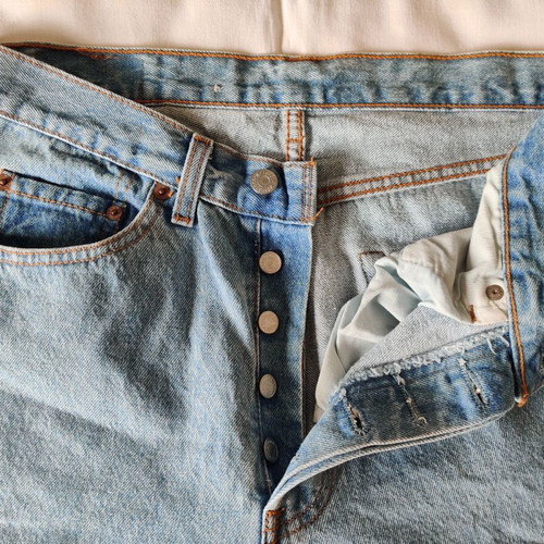 Levi's 501 jeans μέγεθος W32 L35 denim μπλε σαν καινούργιο